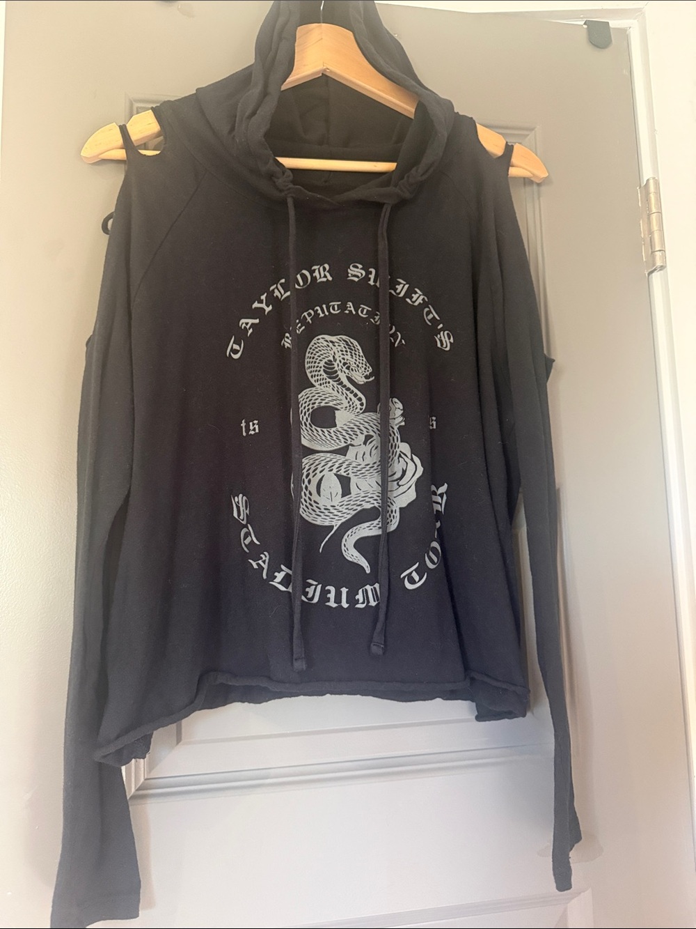 Taylor Swift Reputation Stadium Tour LS Cropped Hoodie